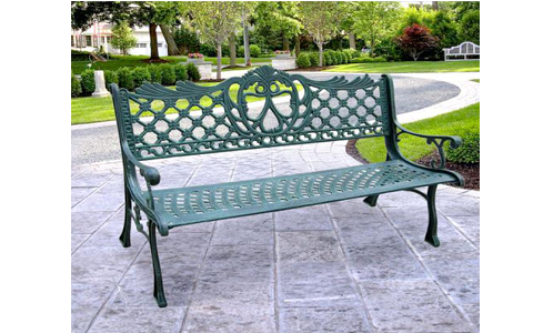 鋼制有靠背園林椅